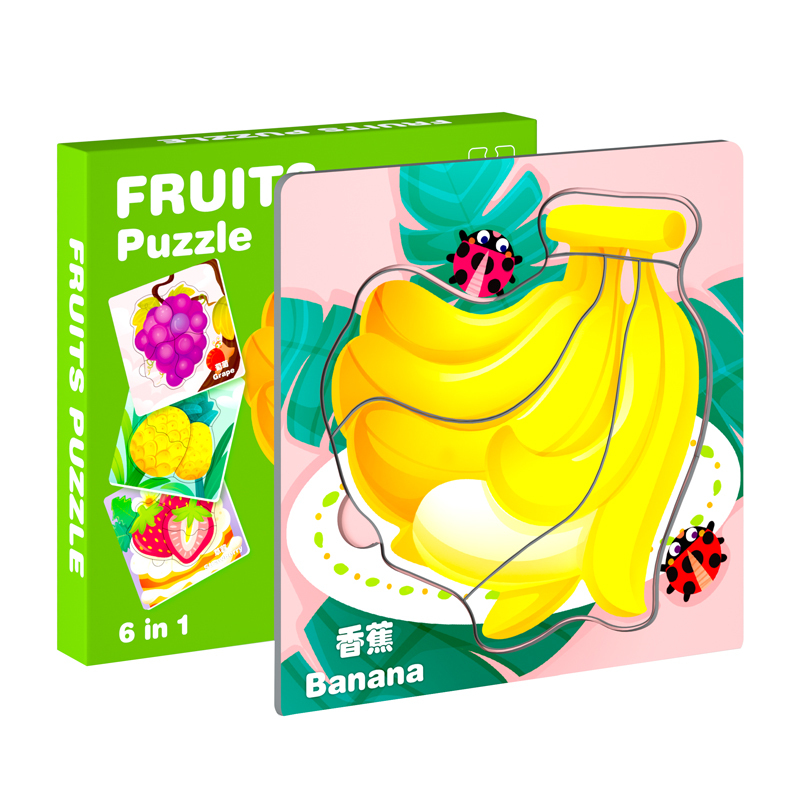 English–Chinese Bilingual Wooden Puzzle Set