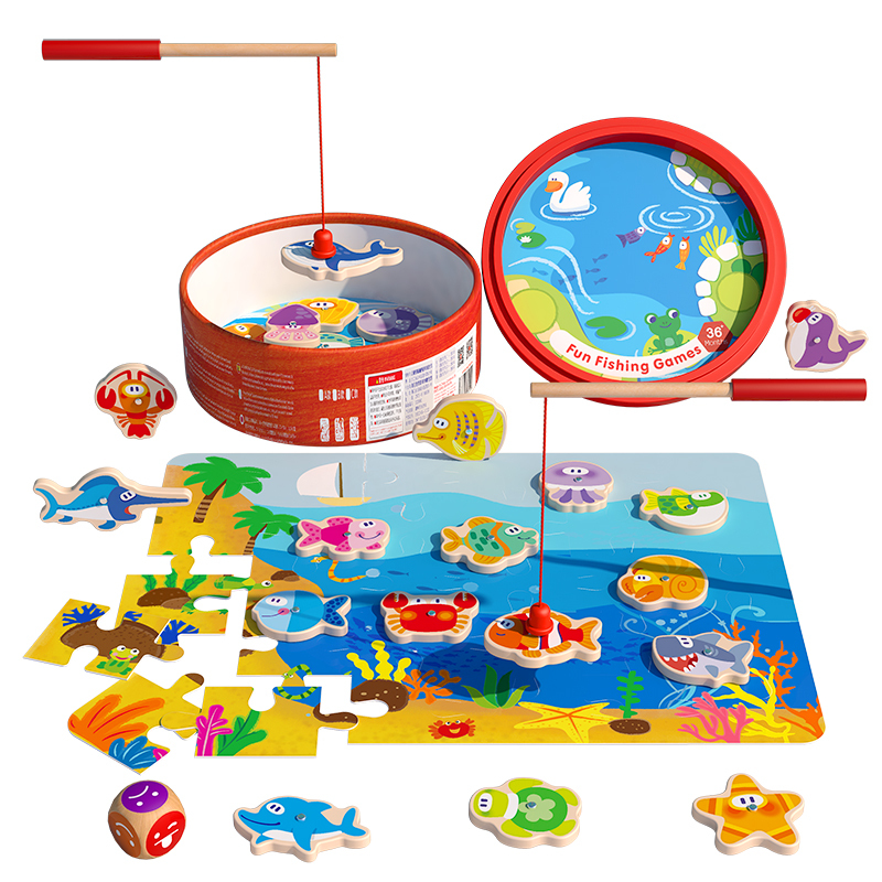 Early Education Magnetic Fishing Bucket