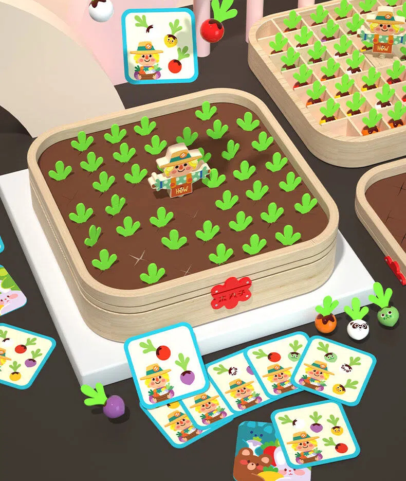 Wooden Radish Pulling Game