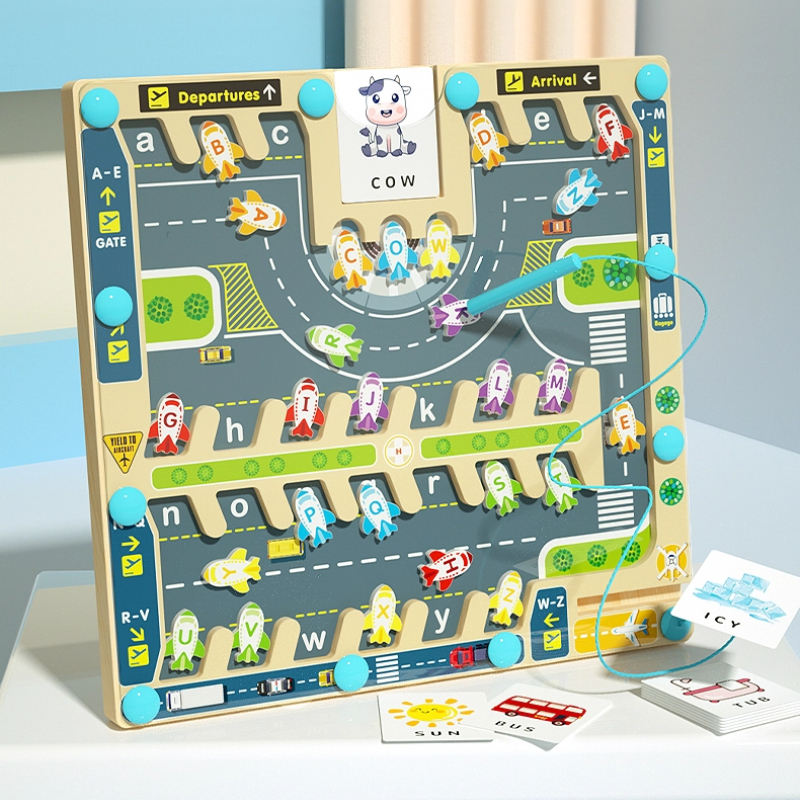 Wholesale Wooden Magnetic Alphabet Maze Board | Montessori Educational Toy Supplier