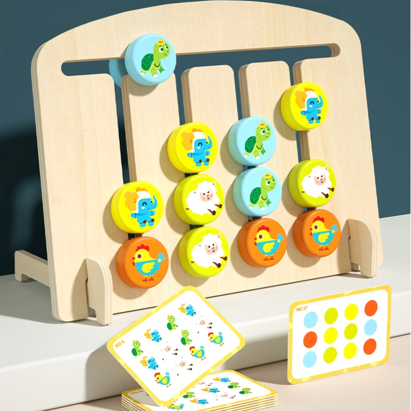 Wholesale Wooden Color & Position Matching Board Game | Montessori Logic Toy Supplier