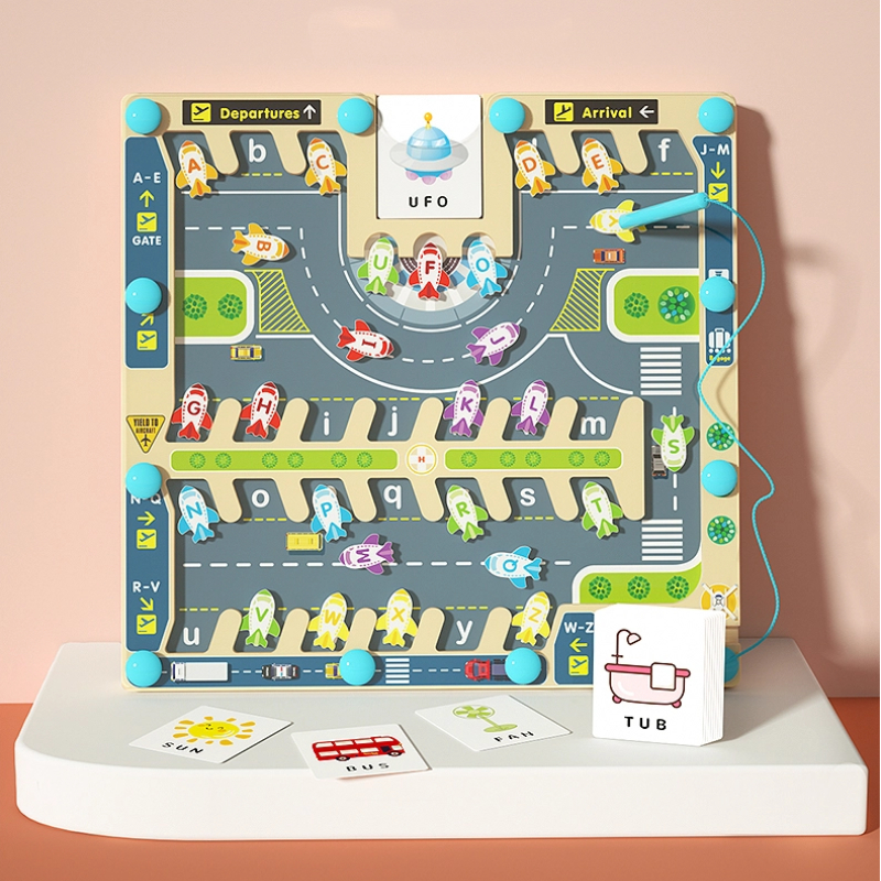 Wholesale Wooden Magnetic Alphabet Maze Board | Montessori Educational Toy Supplier
