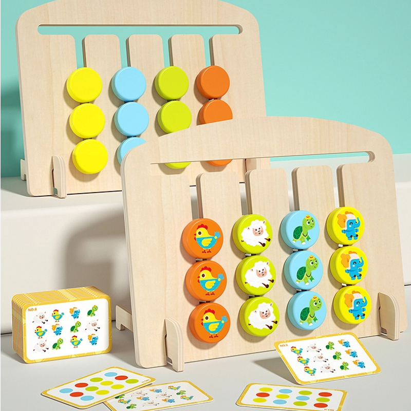 Wholesale Wooden Color & Position Matching Board Game | Montessori Logic Toy Supplier