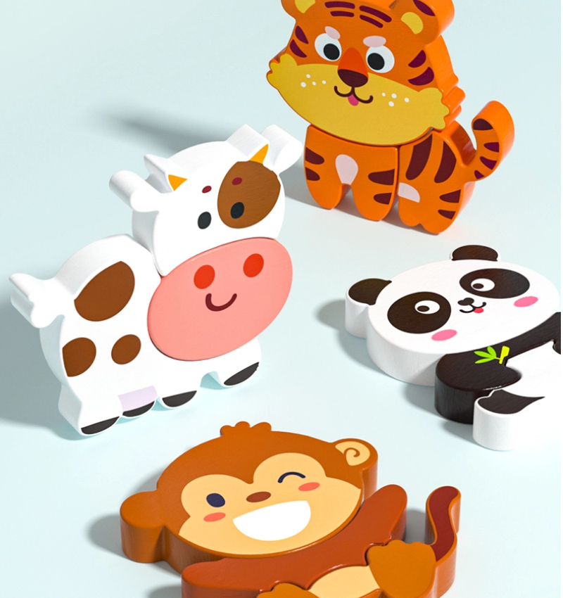 Cognitive Wooden Puzzle Set (8 Themes) | Educational Montessori Learning Toy for Wholesale & OEM