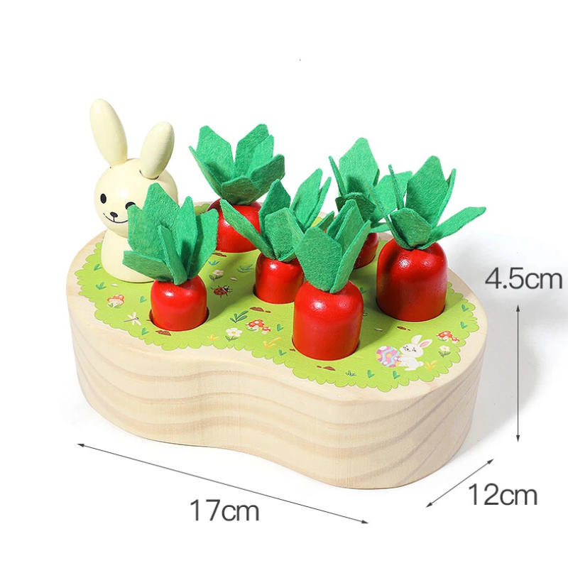 Wooden Carrot Harvest Game