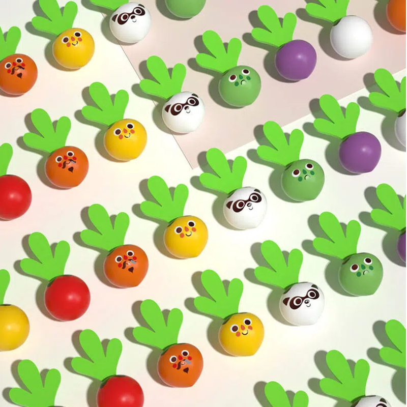 Wooden Radish Pulling Game