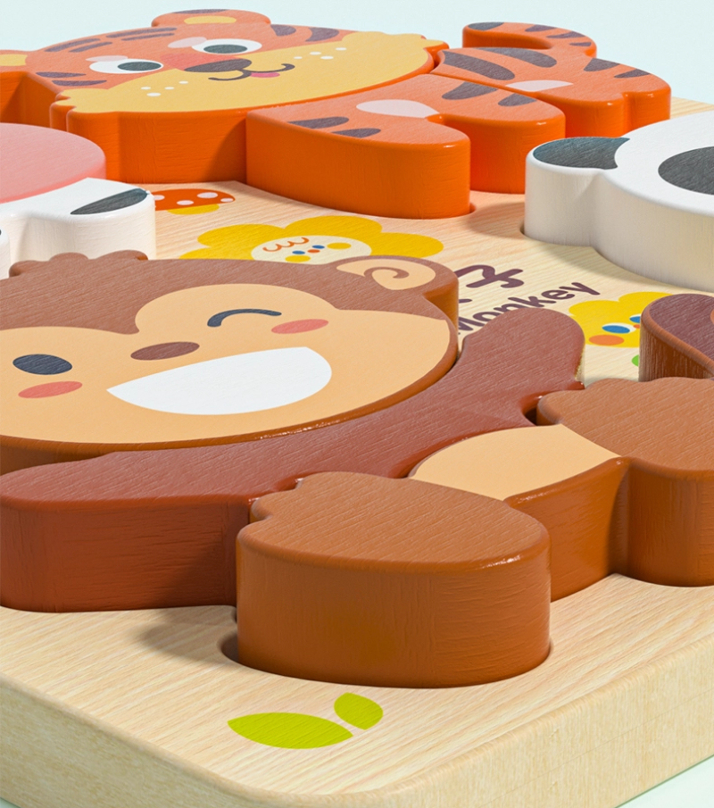 Cognitive Wooden Puzzle Set (8 Themes) | Educational Montessori Learning Toy for Wholesale & OEM