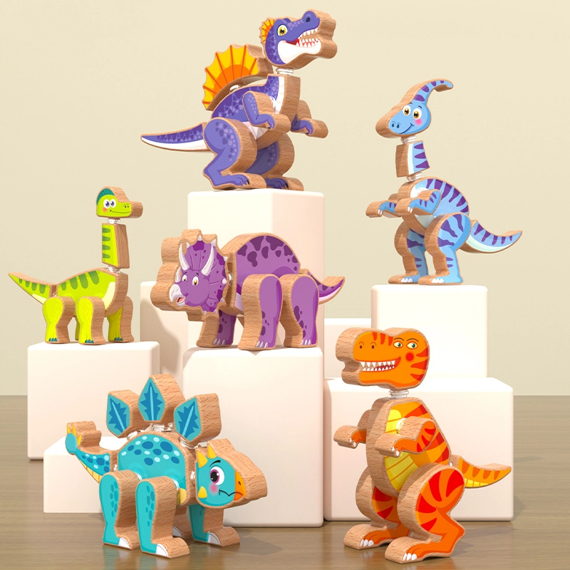 Jurassic Wooden Dinosaur Assembly Set