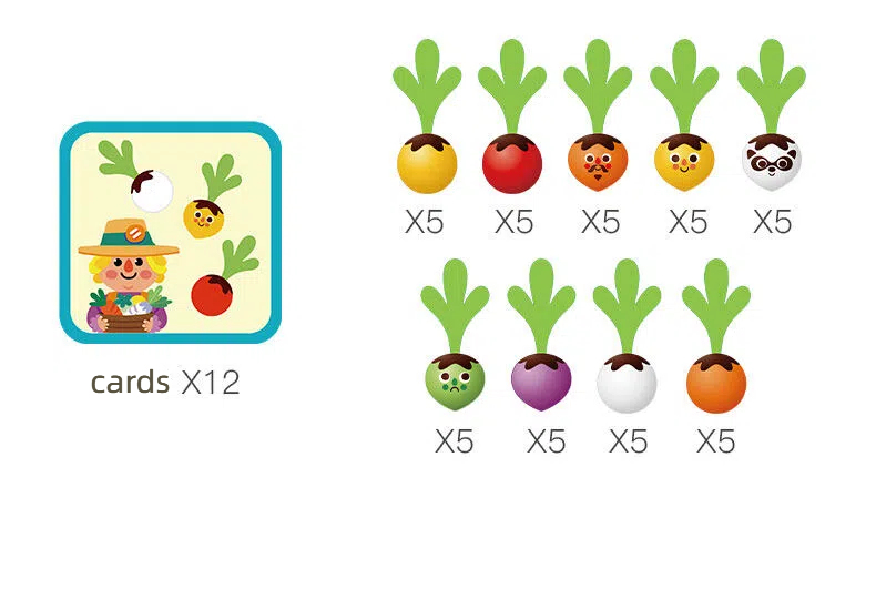 Wooden Radish Pulling Game