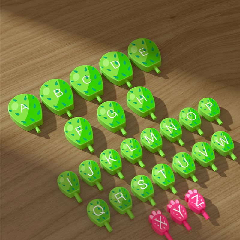 Wooden Alphabet Cactus Balancing Toy – Montessori Letter Learning Game for Kids