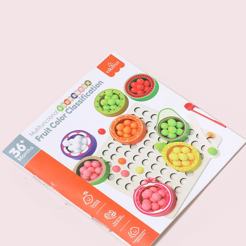 Wooden Color Sorting & Board Game Set | Montessori Fine Motor Skill Toy for Wholesale & OEM