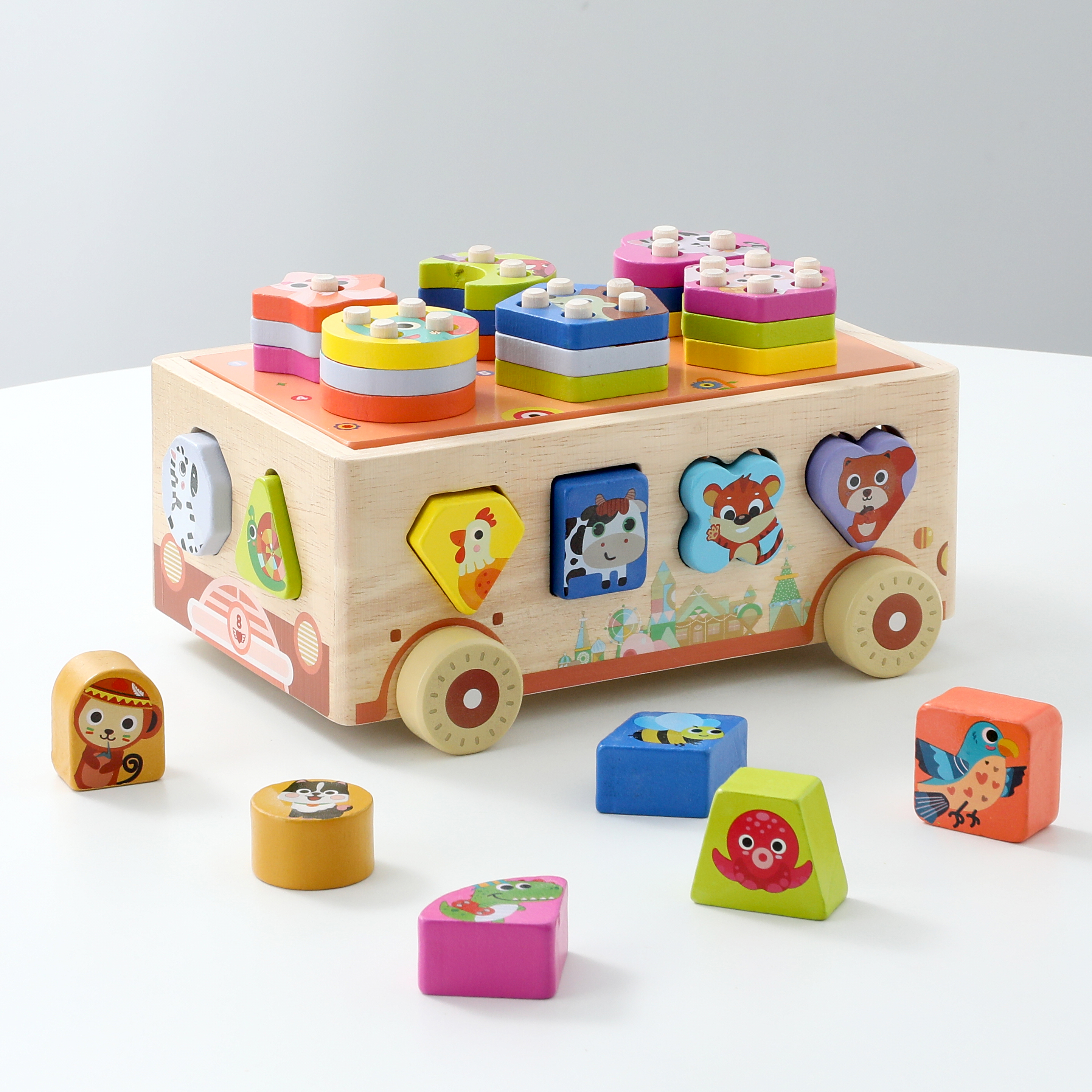 Wooden Intelligence Car