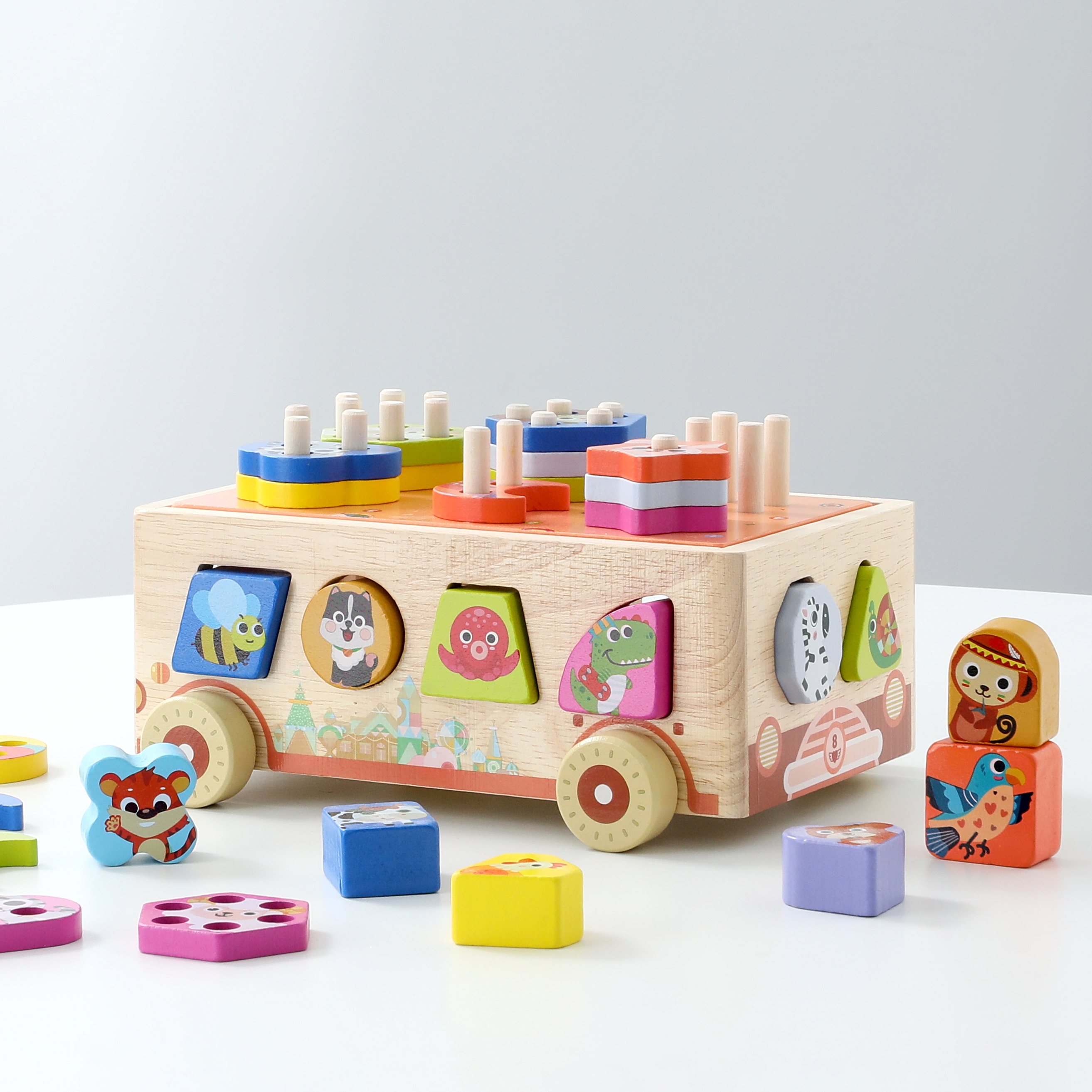 Wooden Intelligence Car