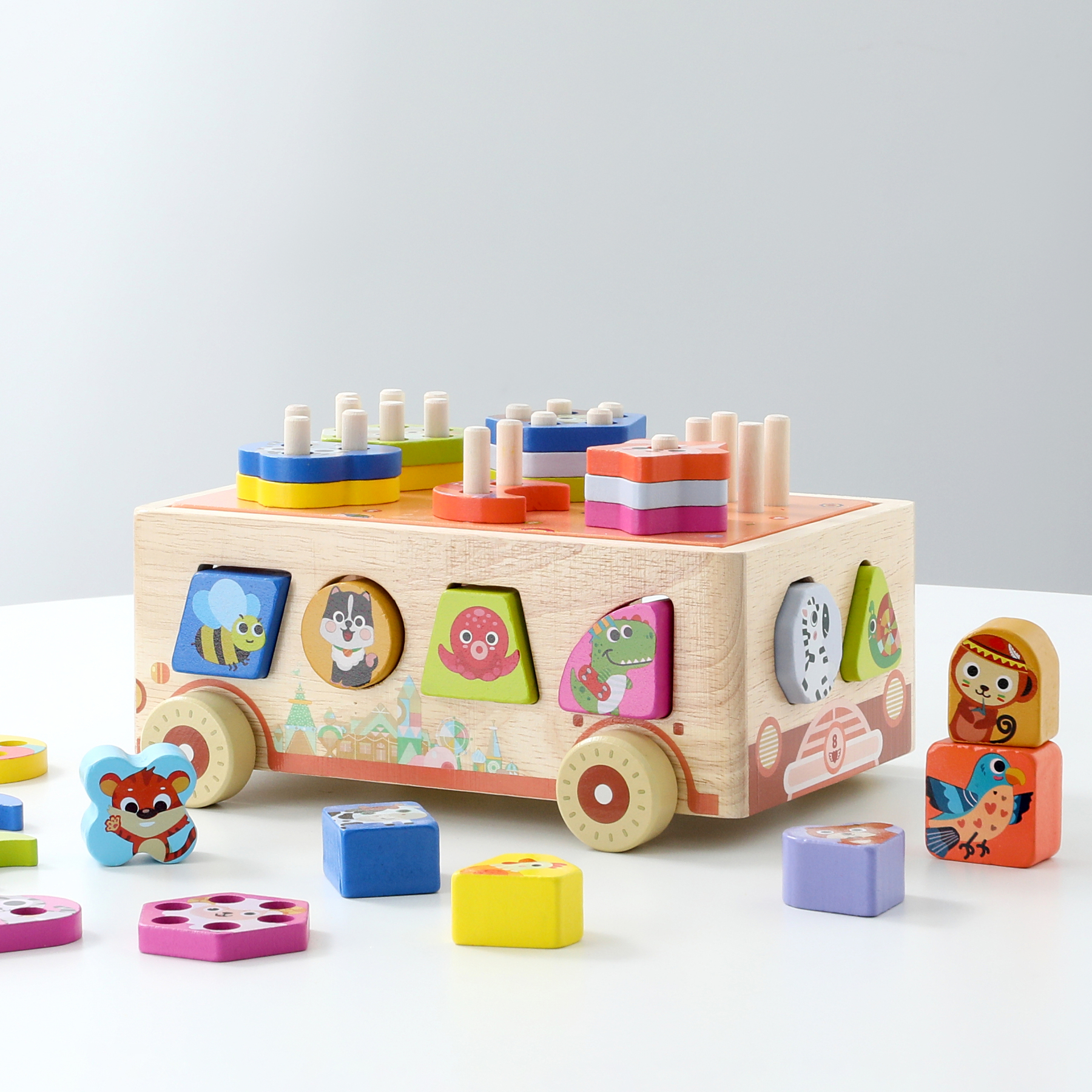 Wooden Intelligence Car