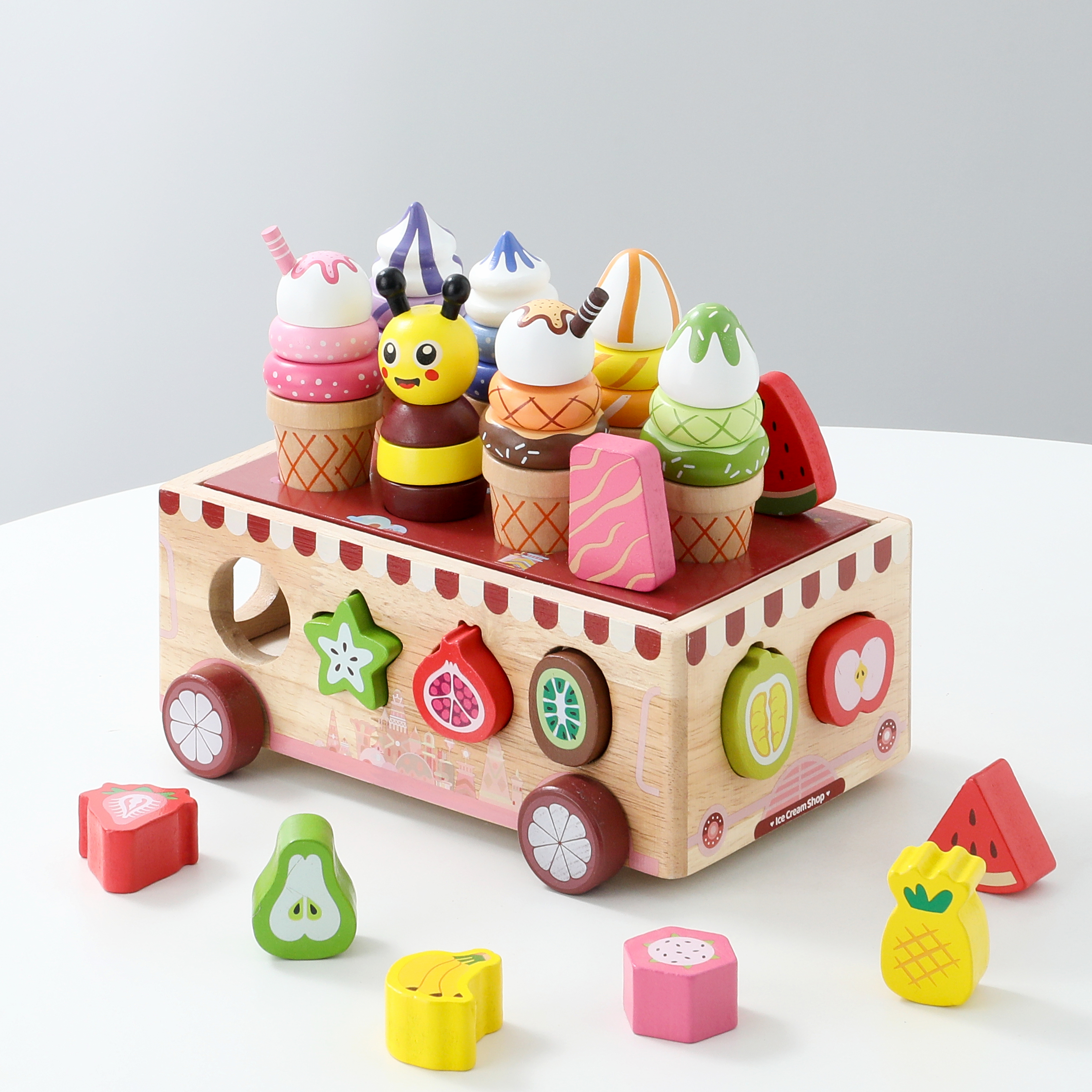 Wooden Ice-crem Car