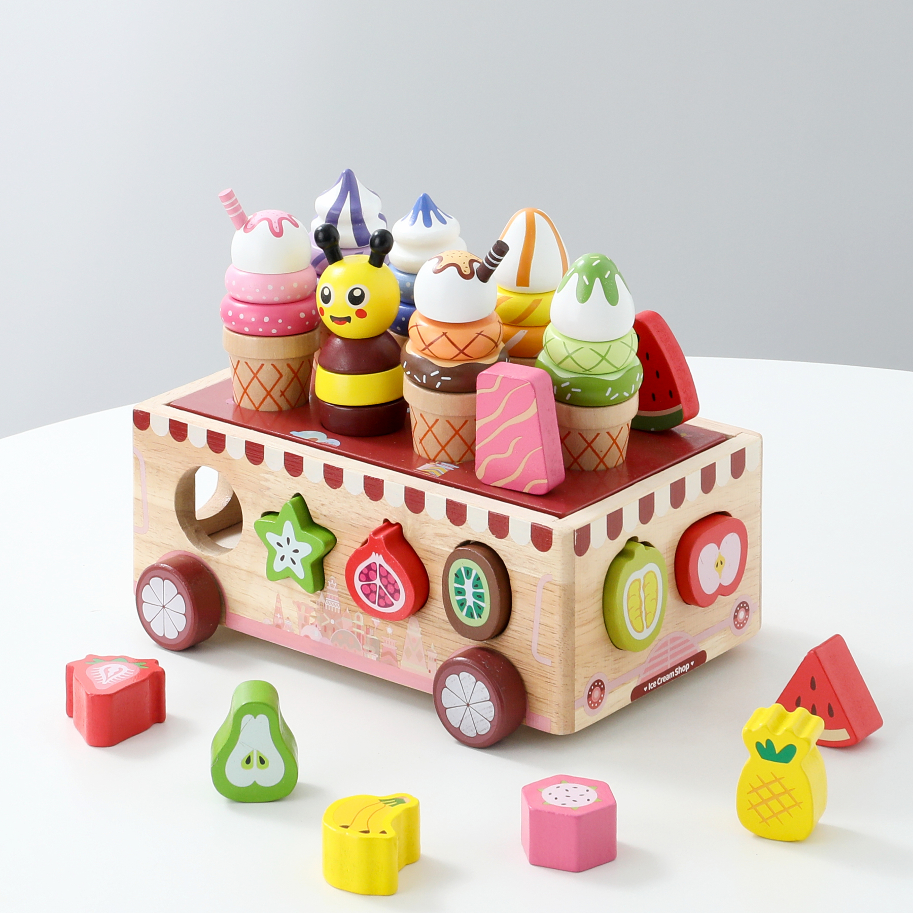 Wooden Ice-crem Car