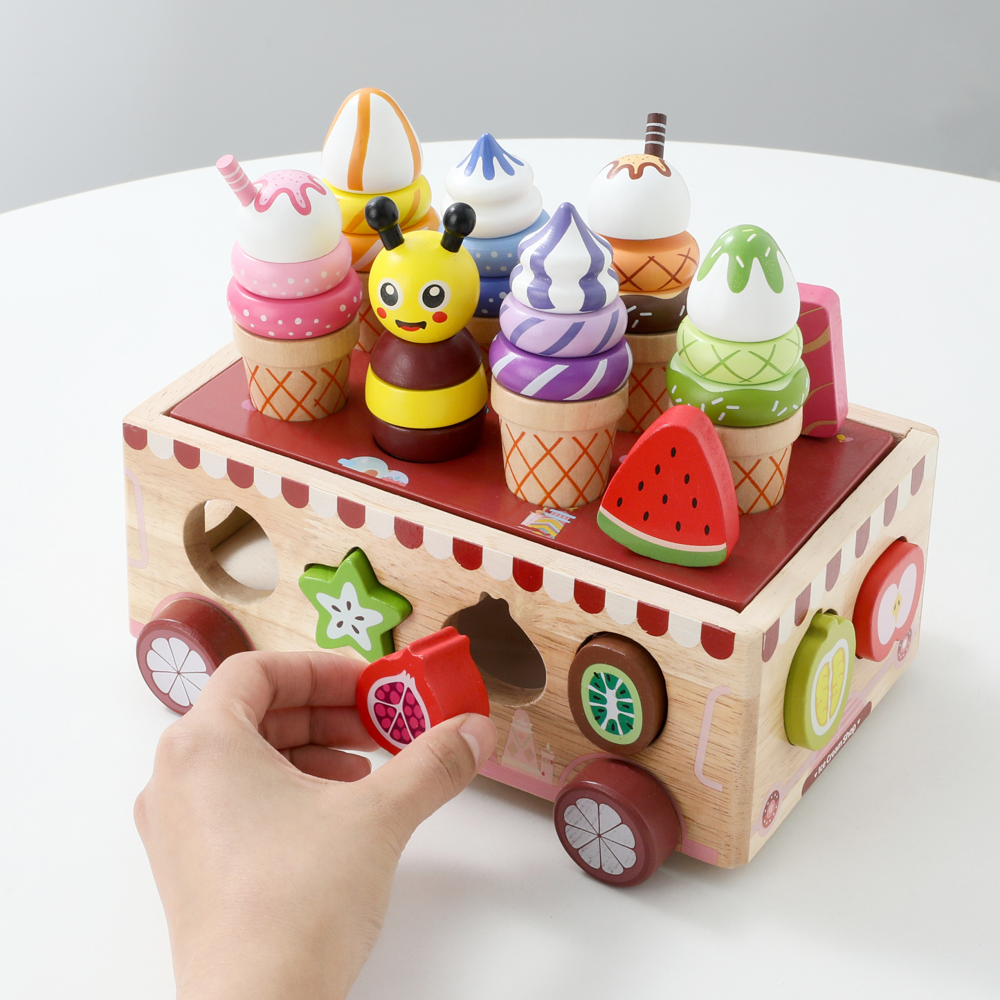 Wooden Ice-crem Car