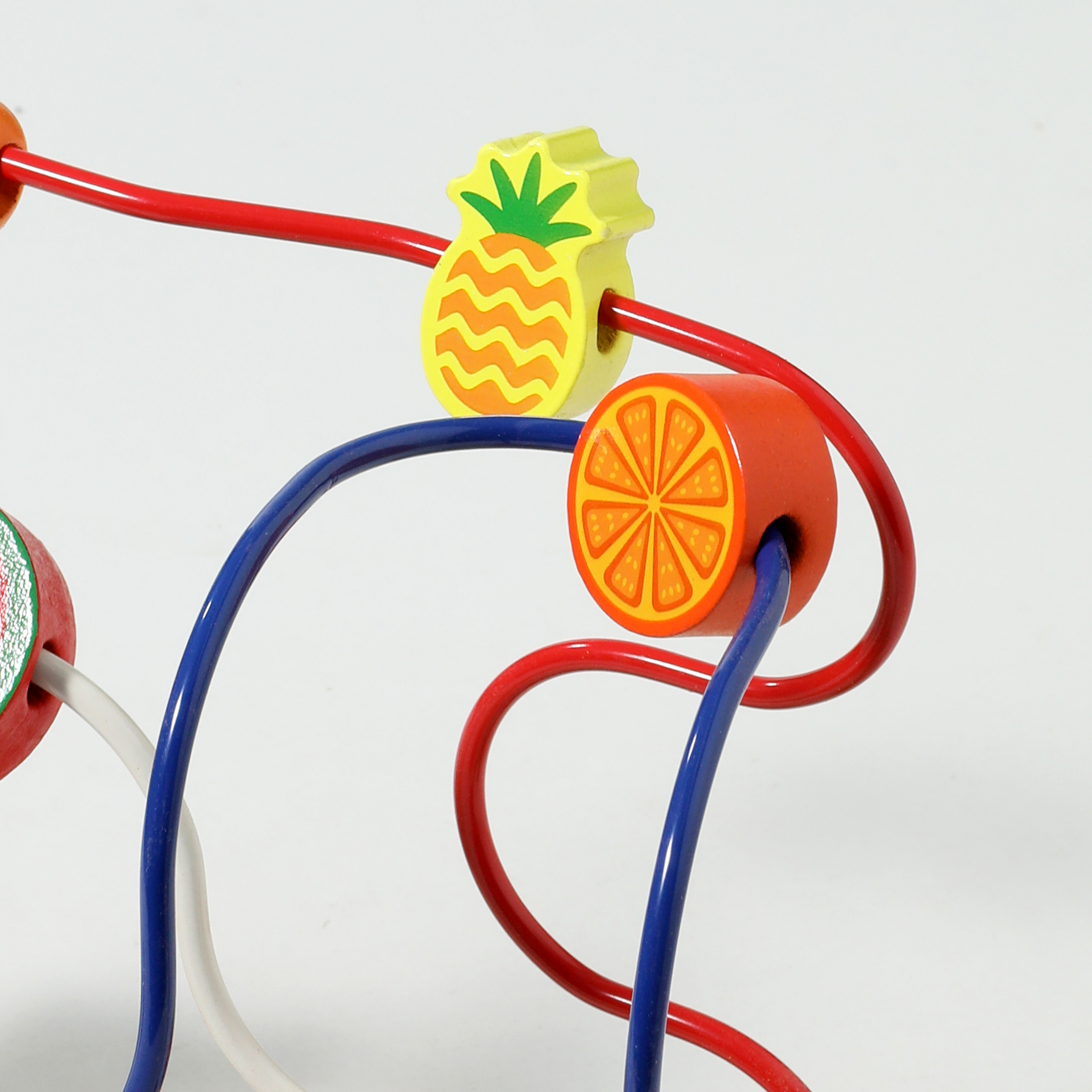 Puzzle Fruit Round Beads