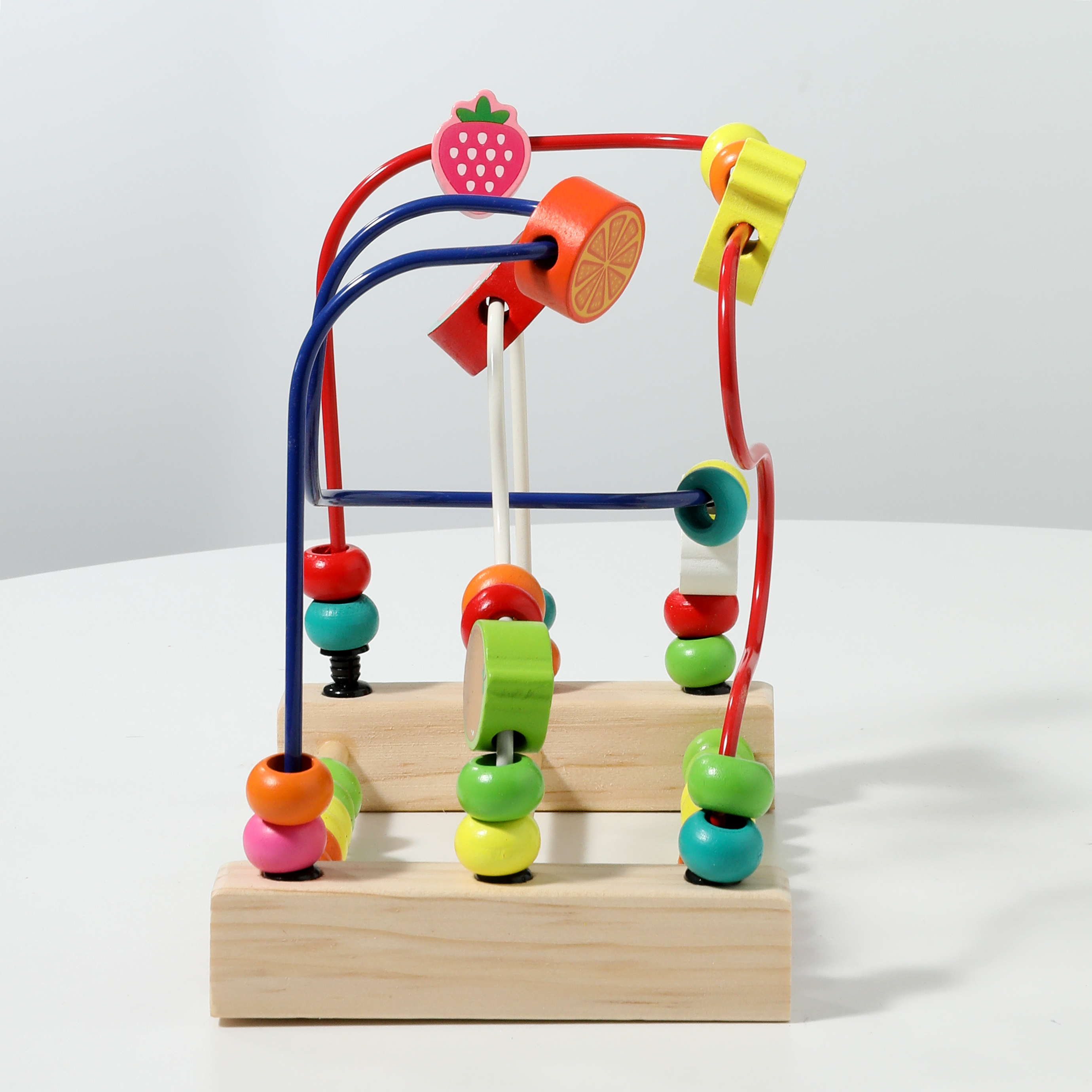 Puzzle Fruit Round Beads