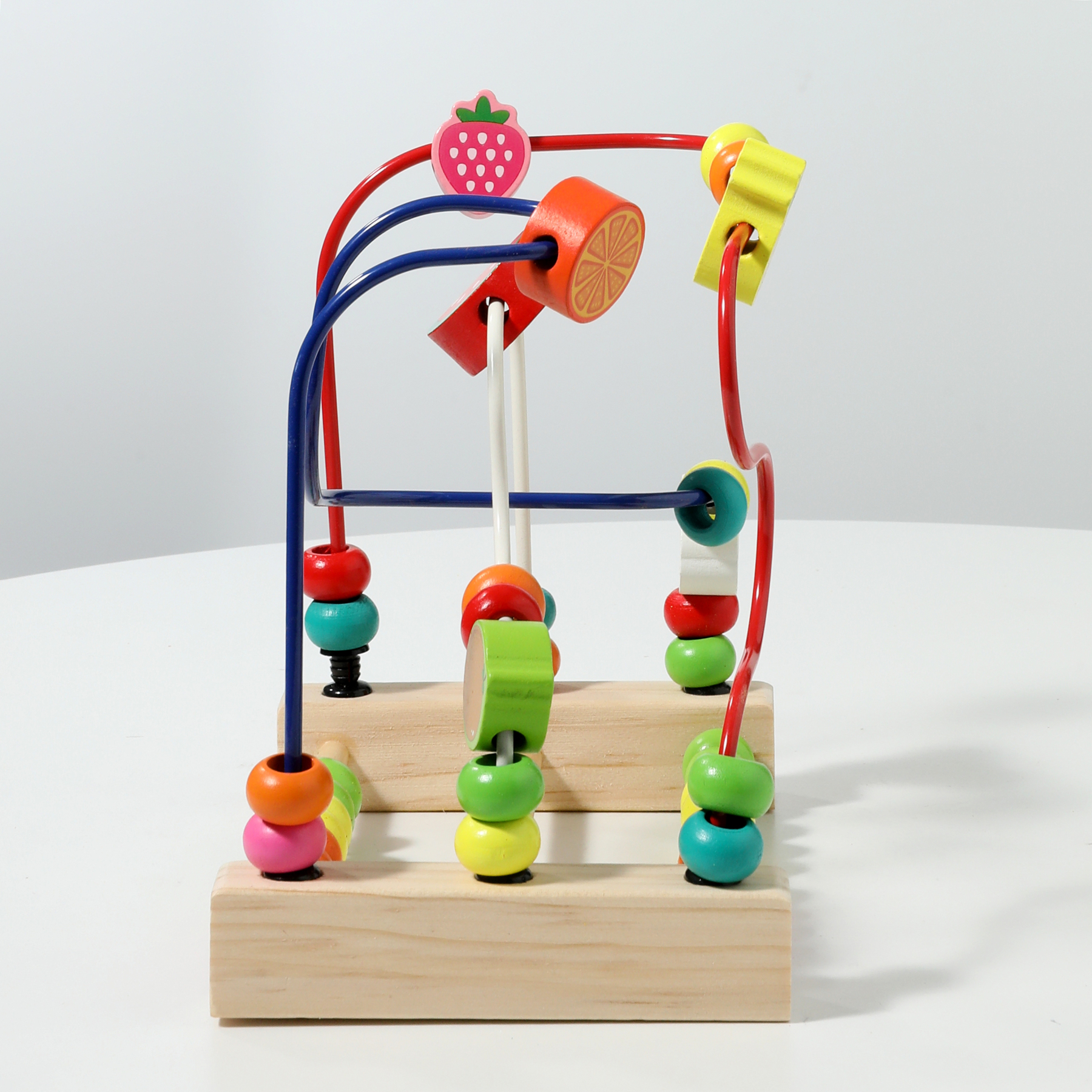 Puzzle Fruit Round Beads