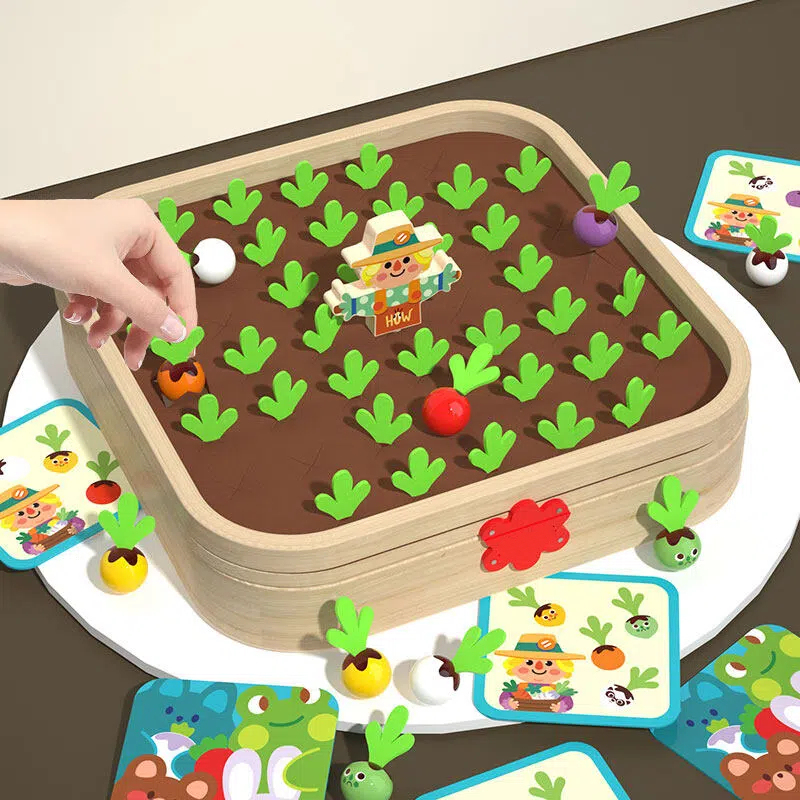 Wooden Radish Pulling Game