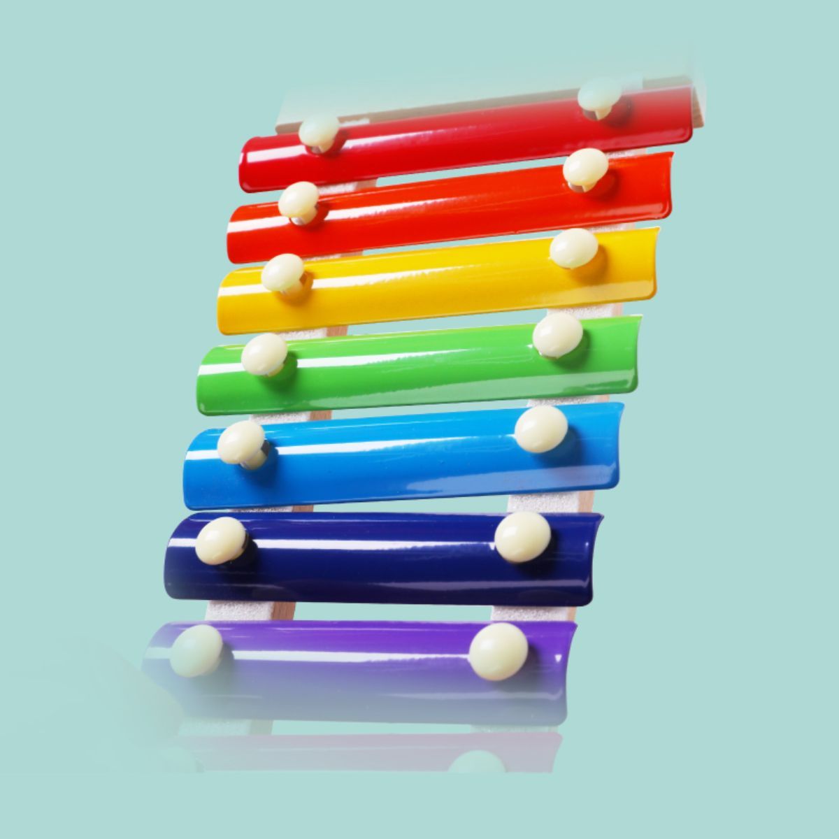 Wooden key for children with eight tones.