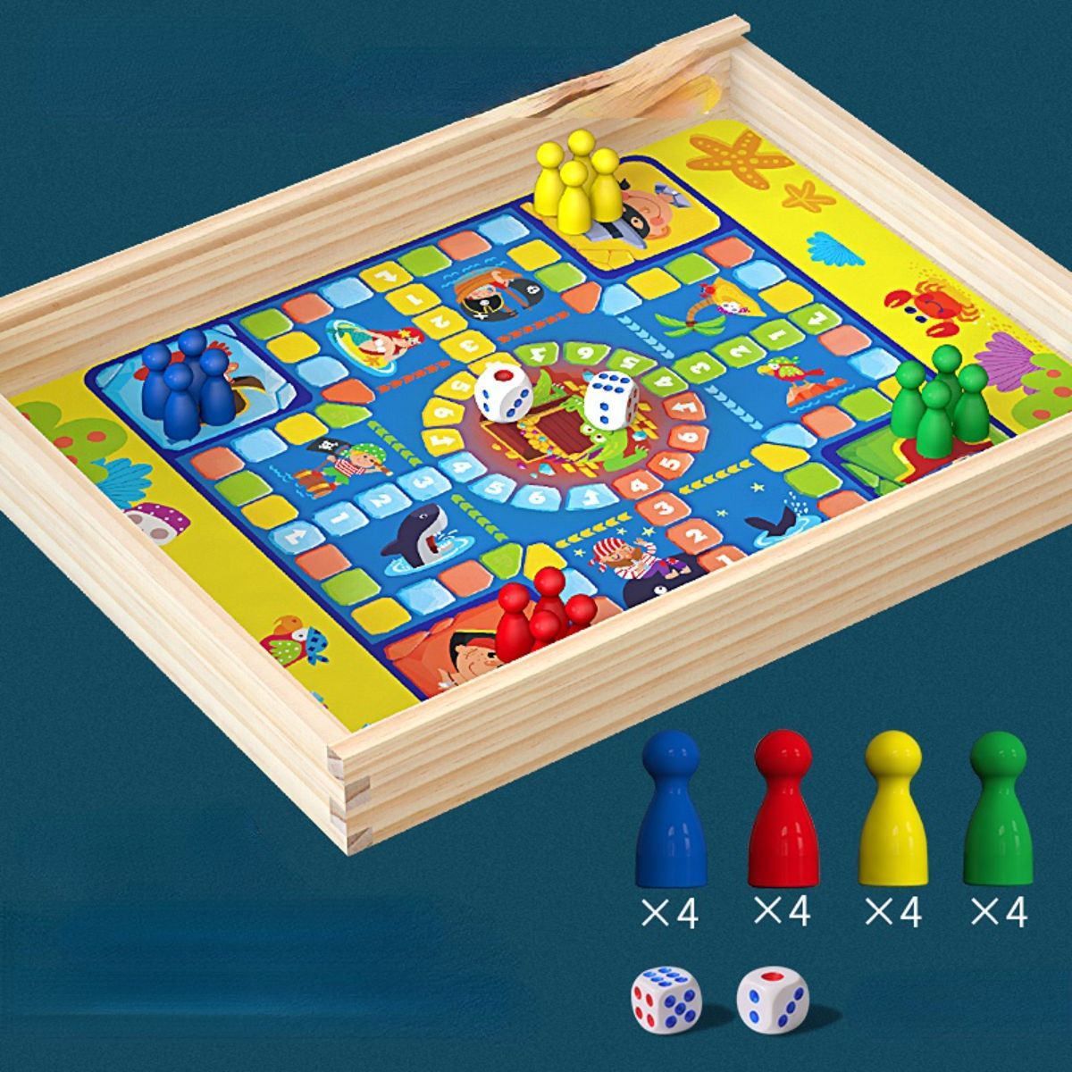 4-in-1 Education Board Game