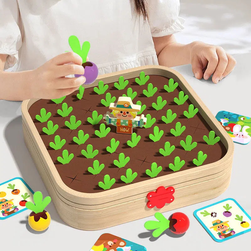 Wooden Radish Pulling Game