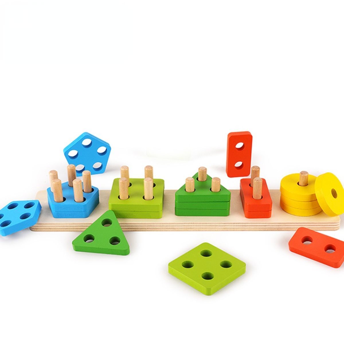 Wooden shape sorter.