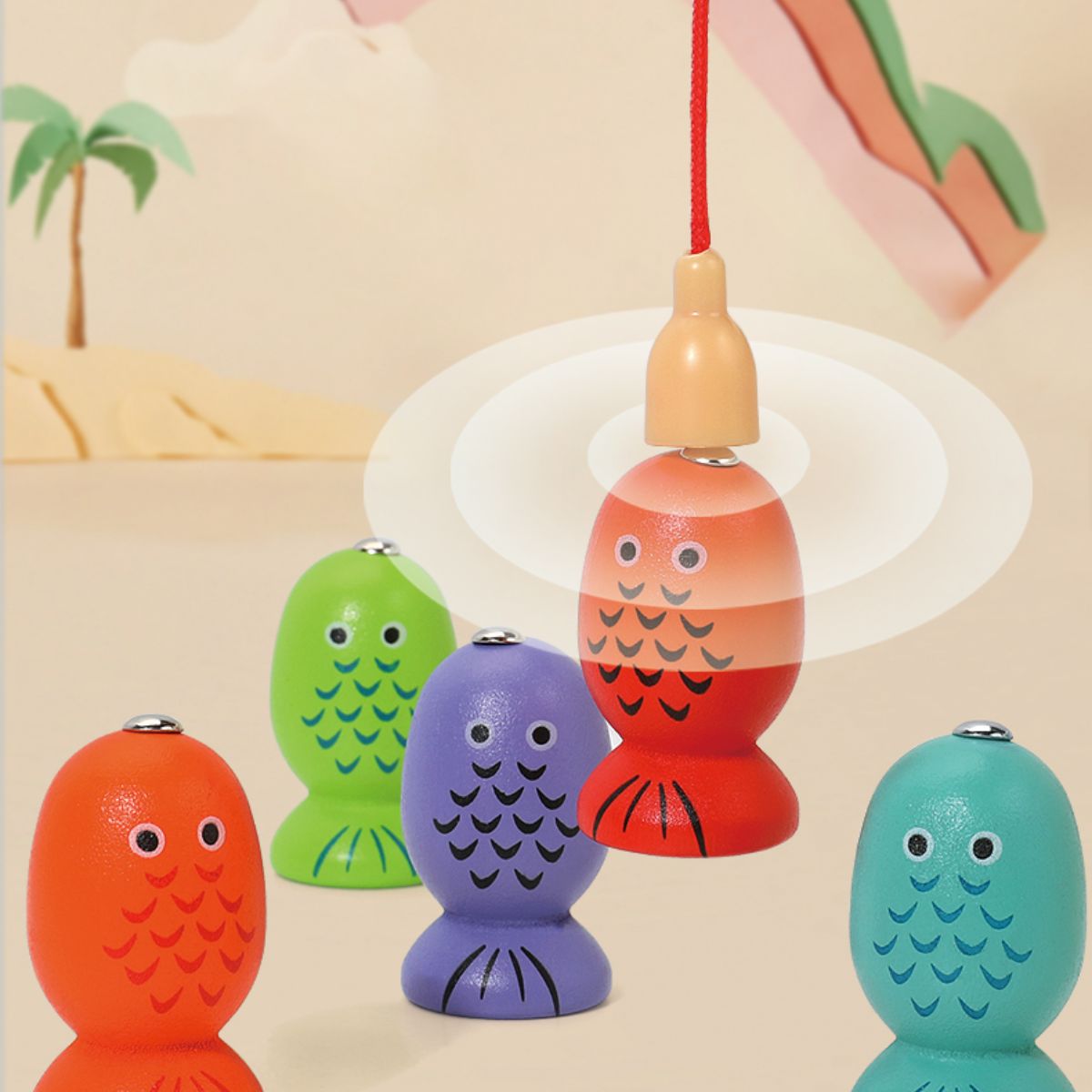 Multi-functional magnetic fruit set.