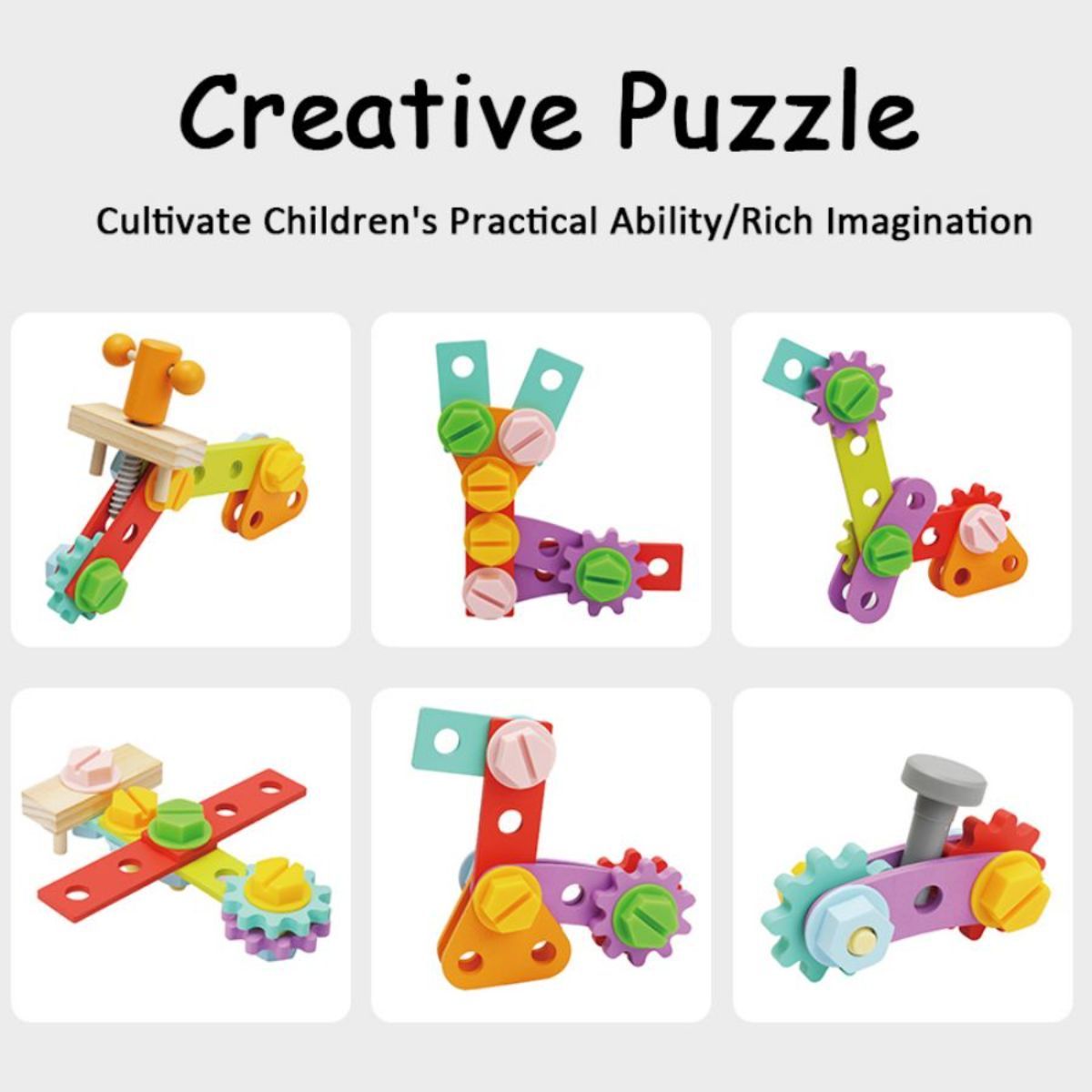 Multi functional toolbox suitable for children aged 3 to 6