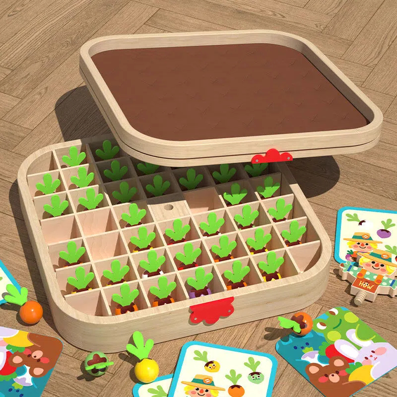 Wooden Radish Pulling Game