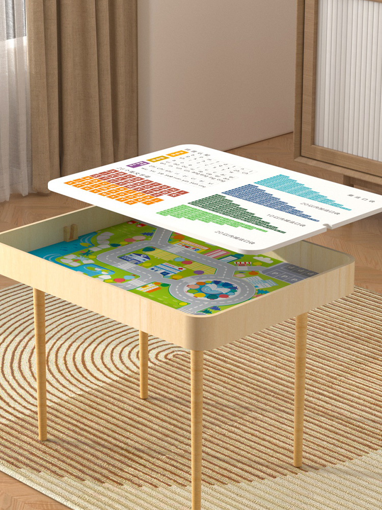 Multifunctional Wooden Building Block Table Set for Kids | Learning & Play Desk | OEM/ODM Educational Toy Supplier