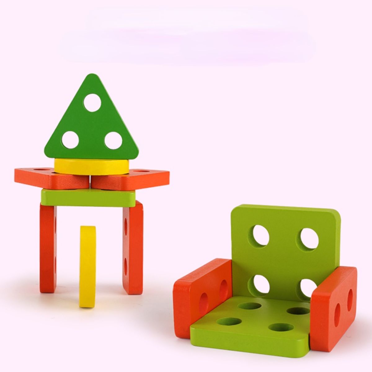 Wooden shape sorter.