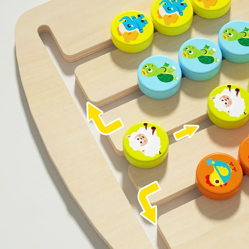 Wholesale Wooden Color & Position Matching Board Game | Montessori Logic Toy Supplier