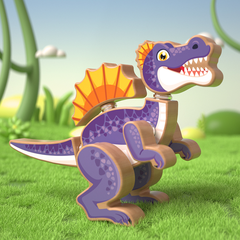 Jurassic Wooden Dinosaur Assembly Set