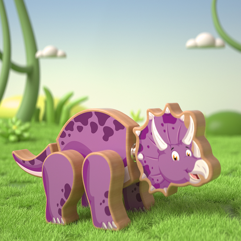 Jurassic Wooden Dinosaur Assembly Set