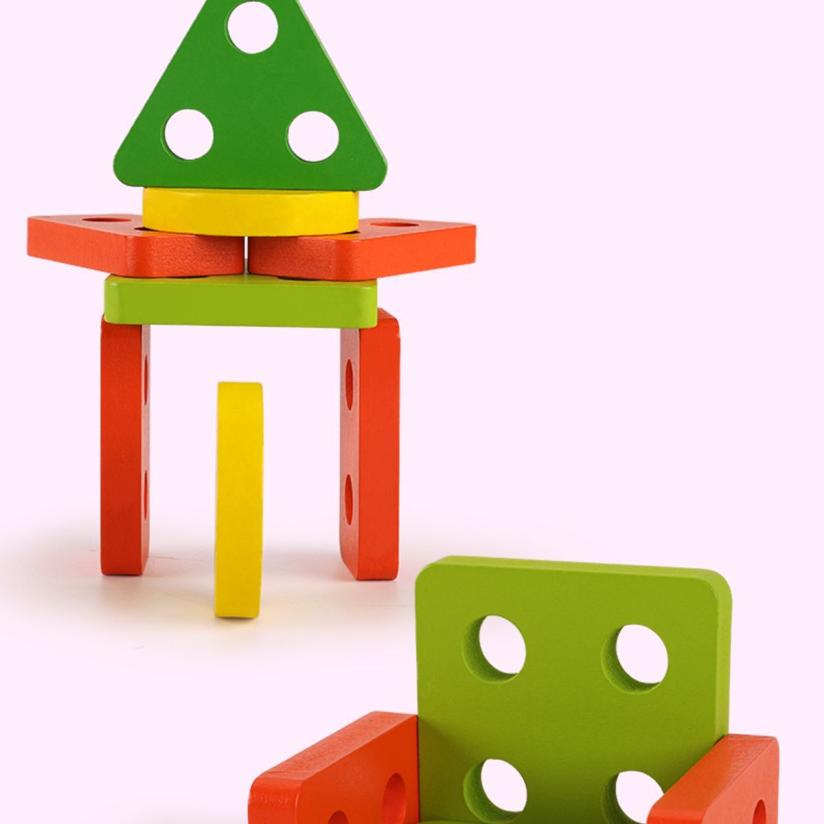 Wooden shape sorter.