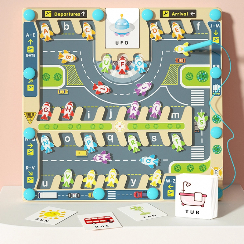 Wholesale Wooden Magnetic Alphabet Maze Board | Montessori Educational Toy Supplier