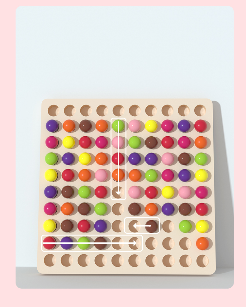 Wooden Color Sorting & Board Game Set | Montessori Fine Motor Skill Toy for Wholesale & OEM