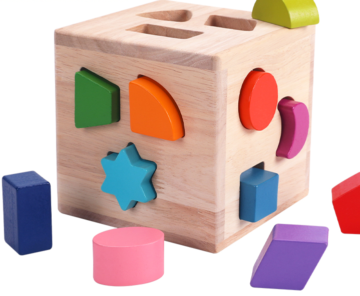 Wooden Shape Sorter Box
