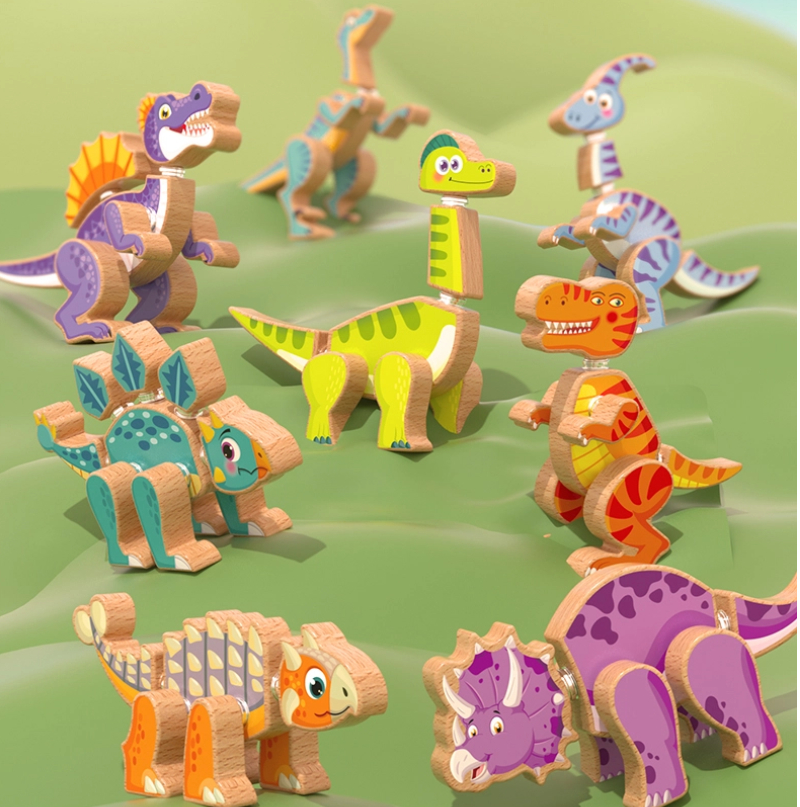 Jurassic Wooden Dinosaur Assembly Set