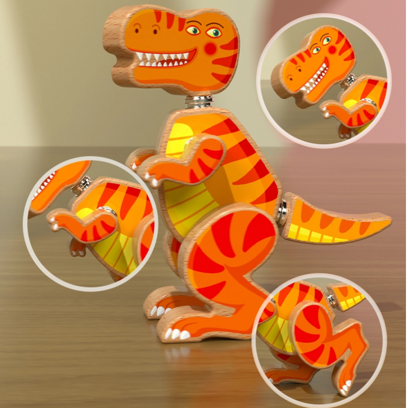 Jurassic Wooden Dinosaur Assembly Set