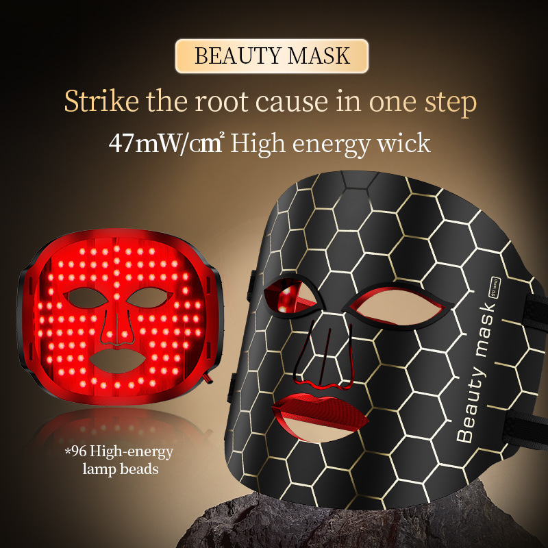 Red Light LED Face Mask Therapy Face Light Therapy Mask for all Facial Skin Care-Aolemon