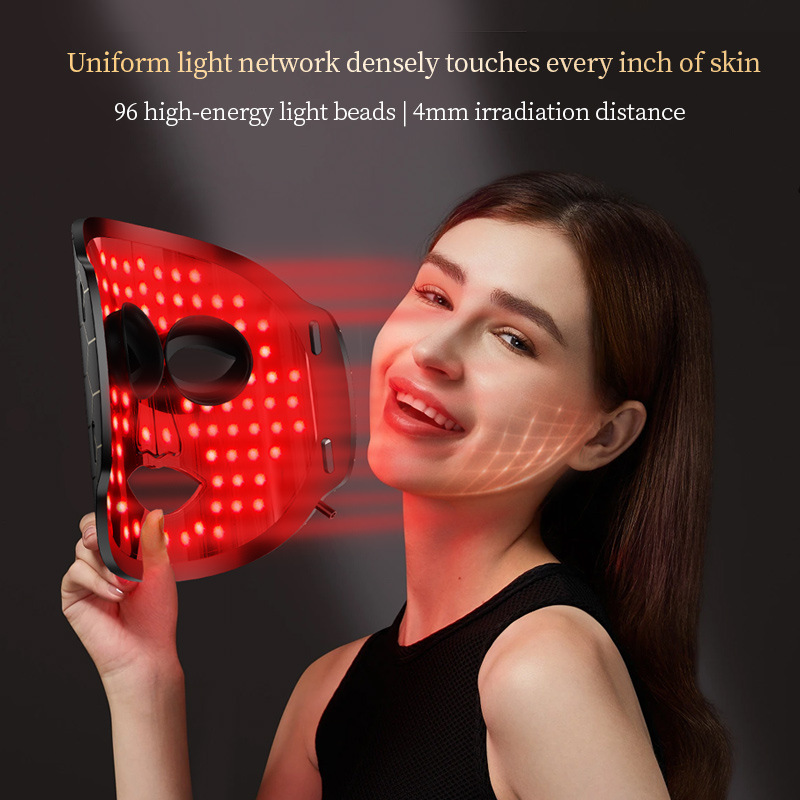 Red Light LED Face Mask Therapy Face Light Therapy Mask for all Facial Skin Care-Aolemon