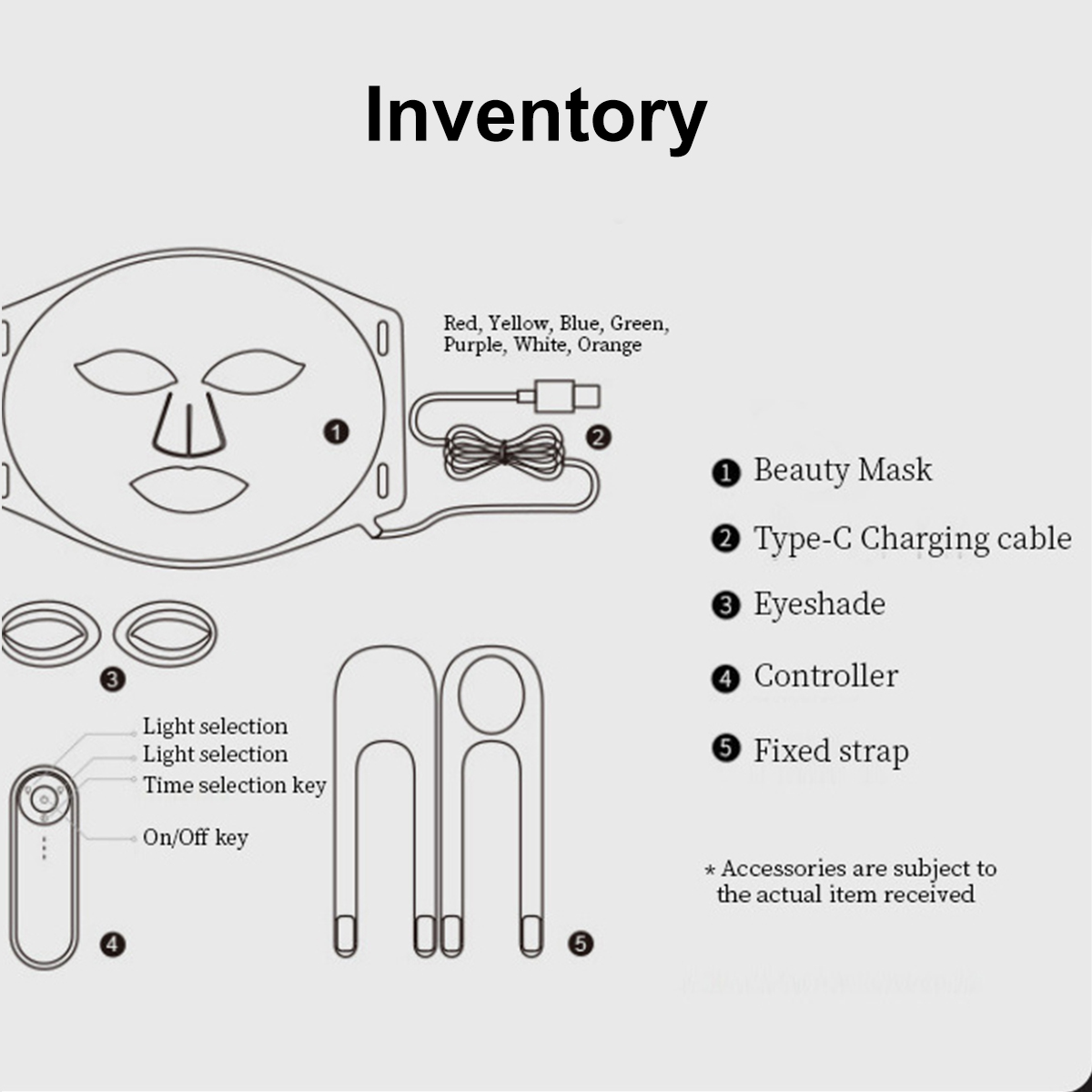 Red Light LED Face Mask Therapy Face Light Therapy Mask for all Facial Skin Care