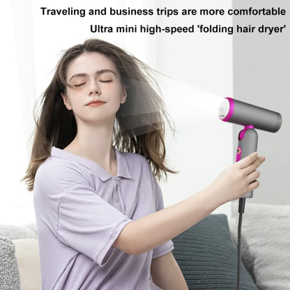 Aolemon High-Power Electric Travel Mini Hair Dryer Motor Ionic Feature for Home Care Customized Hair Salons for Hotel Household Use
