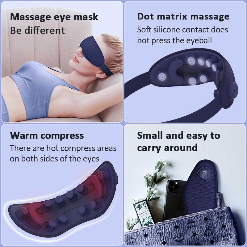 Warm Relax Electric Eye Massager Best Eye Massage For Migraines-Aolemon
