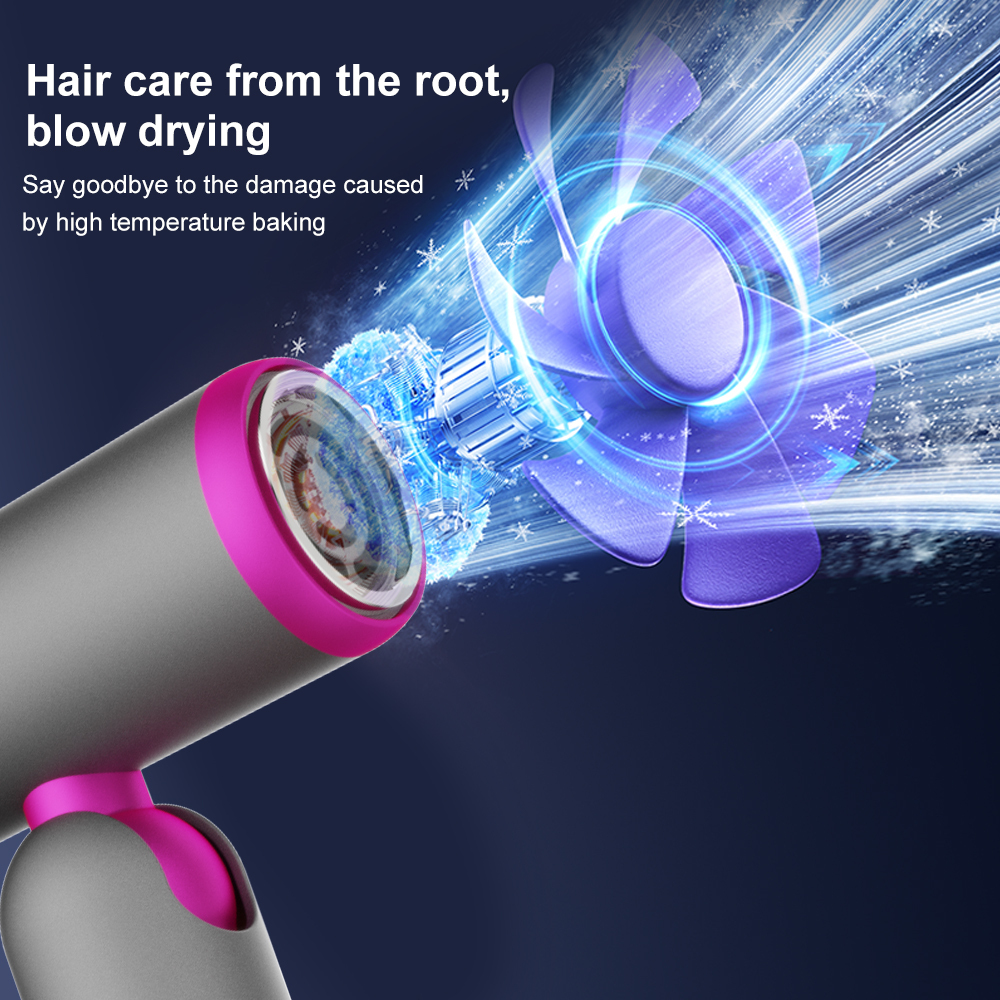 Aolemon High-Power Electric Travel Mini Hair Dryer Motor Ionic Feature for Home Care Customized Hair Salons for Hotel Household Use