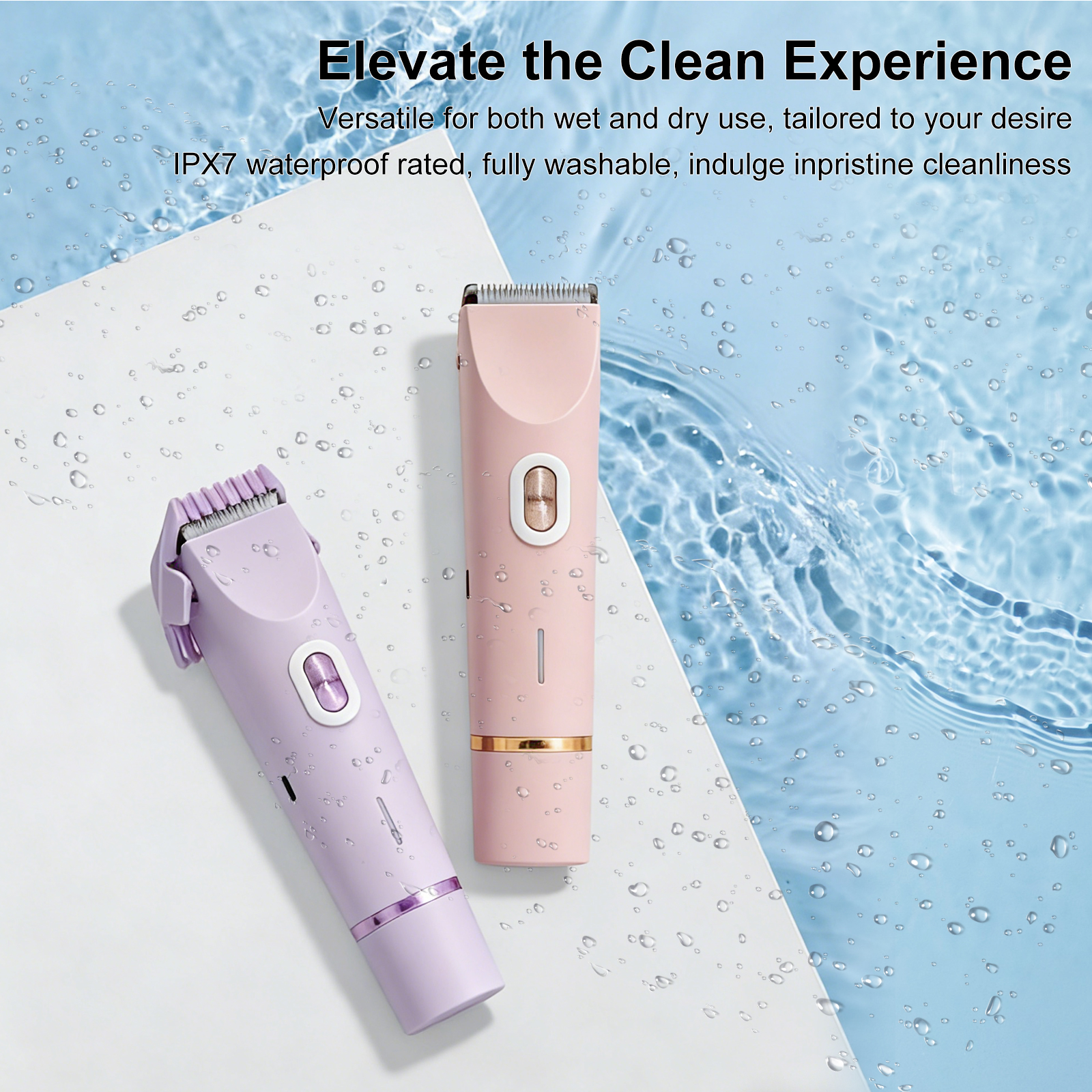 Aolemon Painless Dual-Head Electric Epilator Rechargeable Portable Hair Remover